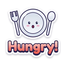 Hungry! sticker
