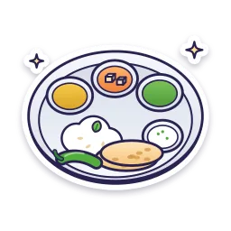 Veg Thali sticker