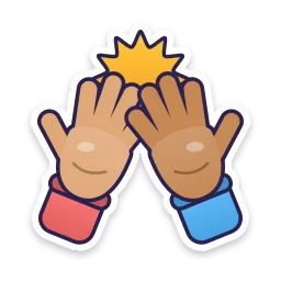 High Five sticker