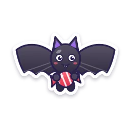 Cute Bat sticker