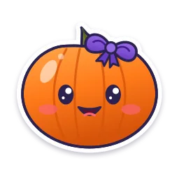 Cute Smiling Pumpkin sticker