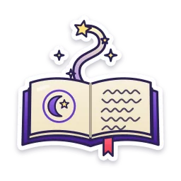 Witch's Spell Book sticker
