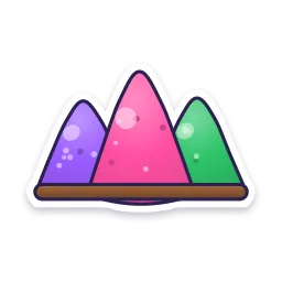 Gulal Heaps sticker