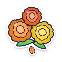 Marigold Flowers sticker