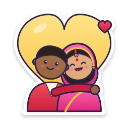 Couple Hug sticker