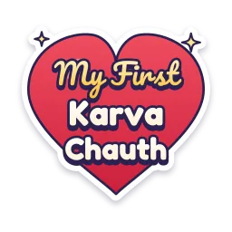 My First Karva Chauth sticker