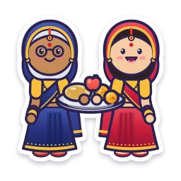 Saas Gives Sargi to Bahu sticker