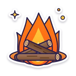 Lohri Bonfire sticker