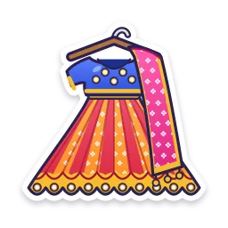 Chaniya Choli Outfit sticker