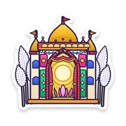 Durga Puja Pandal sticker