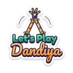 Let's Play Dandiya sticker