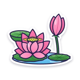 Lotus Flowers sticker