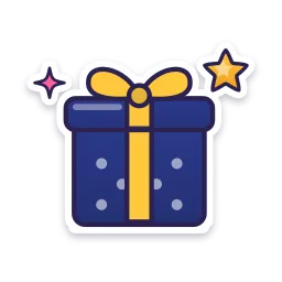 New Year Gift sticker