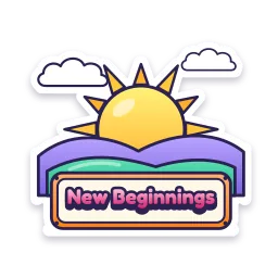 New Dawn Sunrise sticker