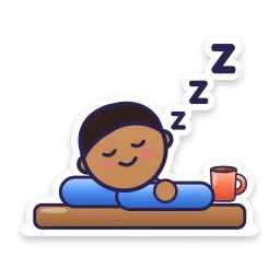 Desk Nap sticker