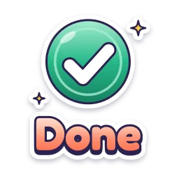 Done sticker