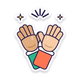 High Five sticker
