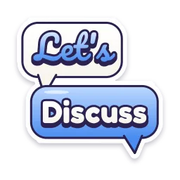 Let's Discuss sticker