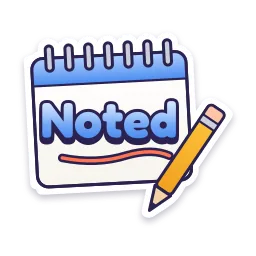 Noted sticker