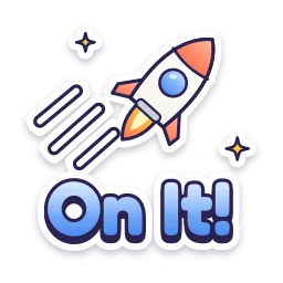 On It! sticker