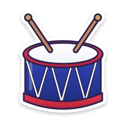 Parade Side Drum sticker
