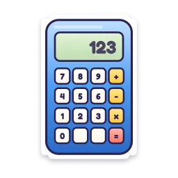 Calculator sticker