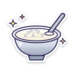 Dahi Cheeni for Luck sticker