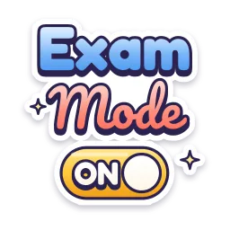 Exam Mode On sticker