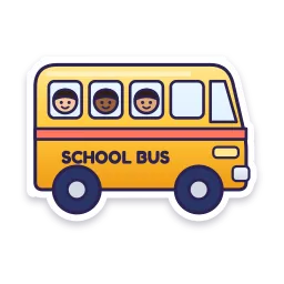 School Bus sticker