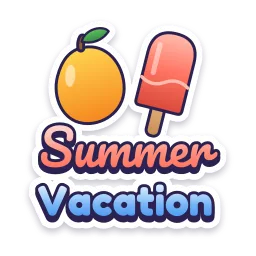 Summer Vacation sticker