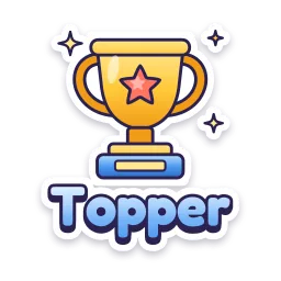 Topper sticker