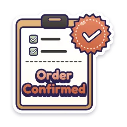 Order Confirmed sticker