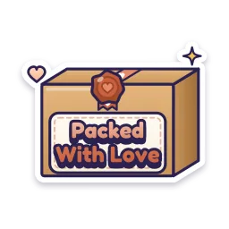 Packed With Love sticker