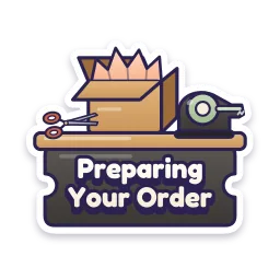 Preparing Your Order sticker